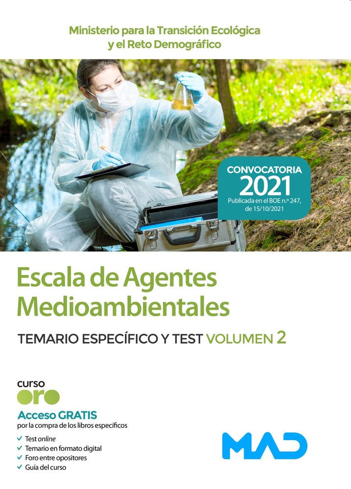 ESCALA DE AGENTES MEDIOAMBIENTALES (MINISTERIO PARA LA TRANSICION, de COSTA PEREZ | portada del libro