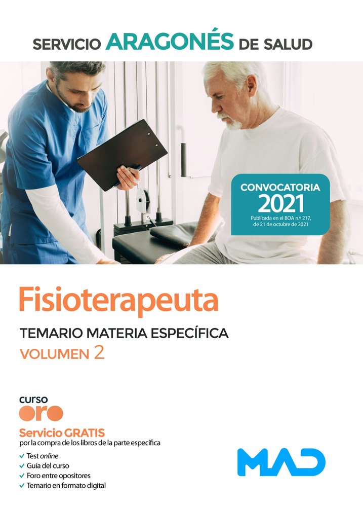 FISIOTERAPEUTA. TEMARIO MATERIA ESPECIFICA. VOL 2. | portada del libro