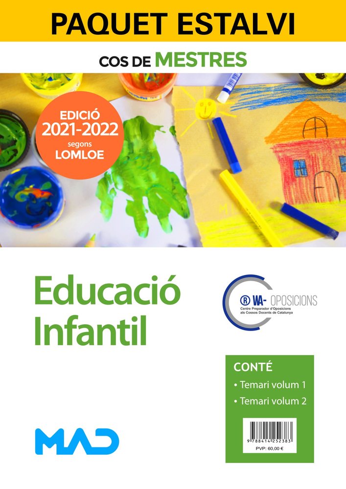 PAQUET ESTALVI COS MESTRES EDUCACIO INFANTIL INCLOU TEMAR, de ZANON ESTUDIOS UNIVERSITARIOS SUP | portada del libro