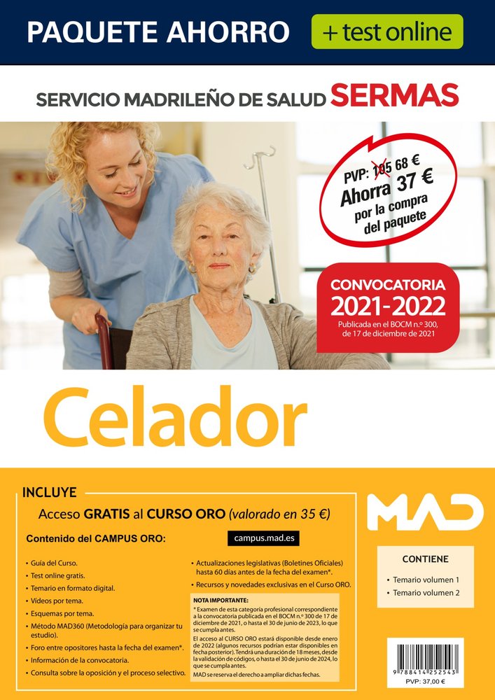 PAQUETE AHORRO Y TEST ONLINE CELADOR SERVICIO MADRILEÑO, de 7 EDITORES#ANIA PALACIO | portada del libro