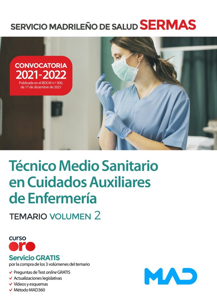 TECNICO MEDIO SANITARIO CUIDADO AUXILIAR ENFERMER, de 7 EDITORES#ANIA PALACIO | portada del libro
