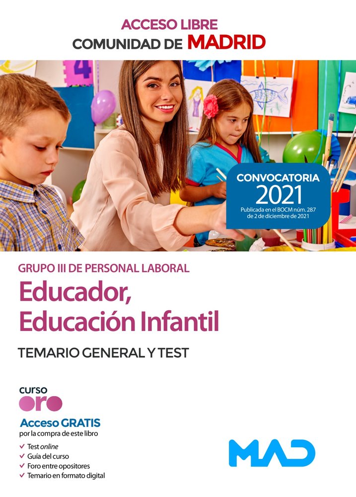 EDUCADOR EDUCACION INFANTIL GRUPO III COMUNIDAD DE MADRID, de 7 EDITORES#GARCIA FERNANDEZ | portada del libro