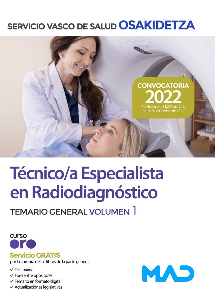 TE RADIODIAGNOSTICO VOLUMEN 1 OSAKIDETZA | portada del libro