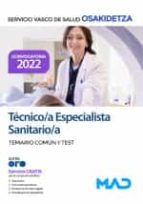 TECNICO ESPECIALISTA SANITARIO COMUN TEST OSAKIDETZA, de Varios autores | portada del libro