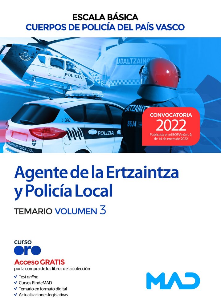 AGENTE ESCALA BASICA CUERPOS POLICIA PAIS, de 7 EDITORES#SILVA GARCIA | portada del libro