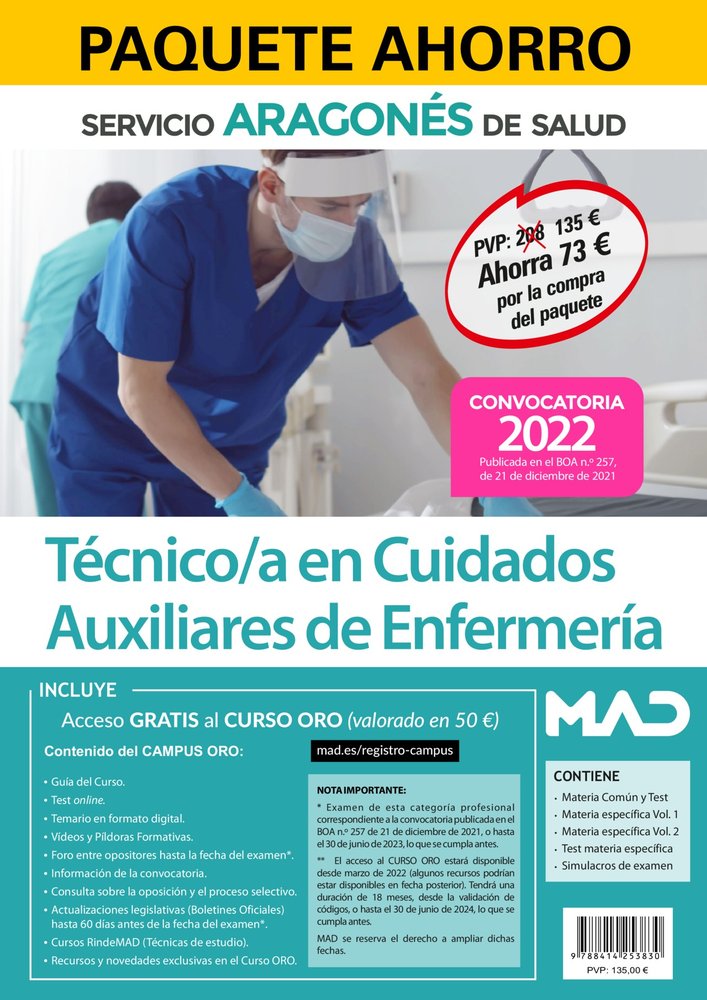 PAQUETE AHORRO TECNICO/A CUIDADO AUXILIAR ENFERMERI, de 7 EDITORES#ANIA PALACIO | portada del libro