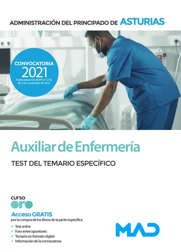 AUXILIAR ENFERMERIA ADMINISTRACION PRINCIPADO D, de 7 EDITORES#SILVA GARCIA | portada del libro
