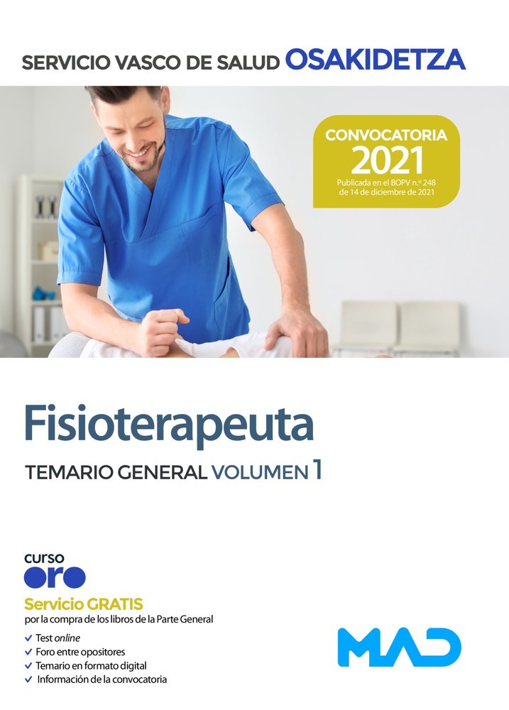 Fisioterapeuta de Osakidetza-Servicio Vasco de Salud. Temario General volumen 1, de 7 EDITORES | portada del libro