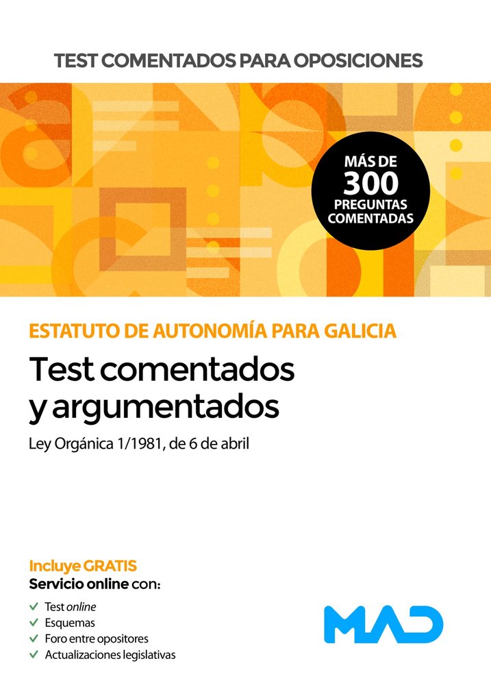 TEST COMENTADOS PARA OPOSICIONES DEL ESTATUTO DE AUTONOMIA P, de BABI RUIZ | portada del libro