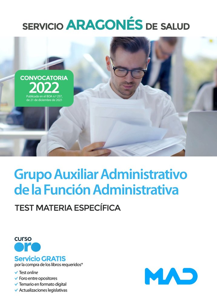 GRUPO AUXILIAR ADMINISTRATIVO FUNCION ADMINISTRATIVA D, de 7 EDITORES#GOMEZ MARTINEZ | portada del libro