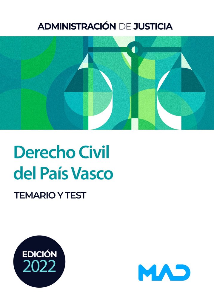 DERECHO CIVIL PAIS VASCO PARA OPOSICIONES JUSTICIA. TEMA, de RODRIGUEZ RIVERA | portada del libro