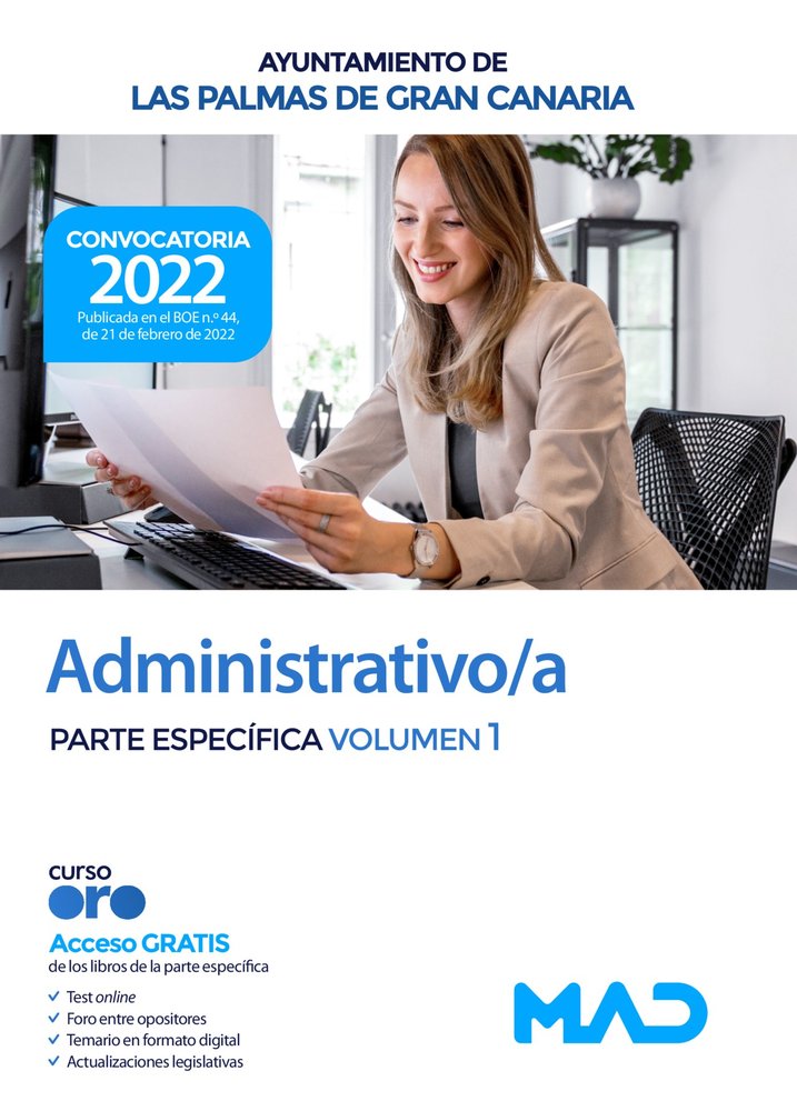 ADMINISTRATIVO/A AYUNTAMIENTO LAS PALMAS DE GRAN CANA, de 7 EDITORES#SOUTO FERNANDEZ | portada del libro