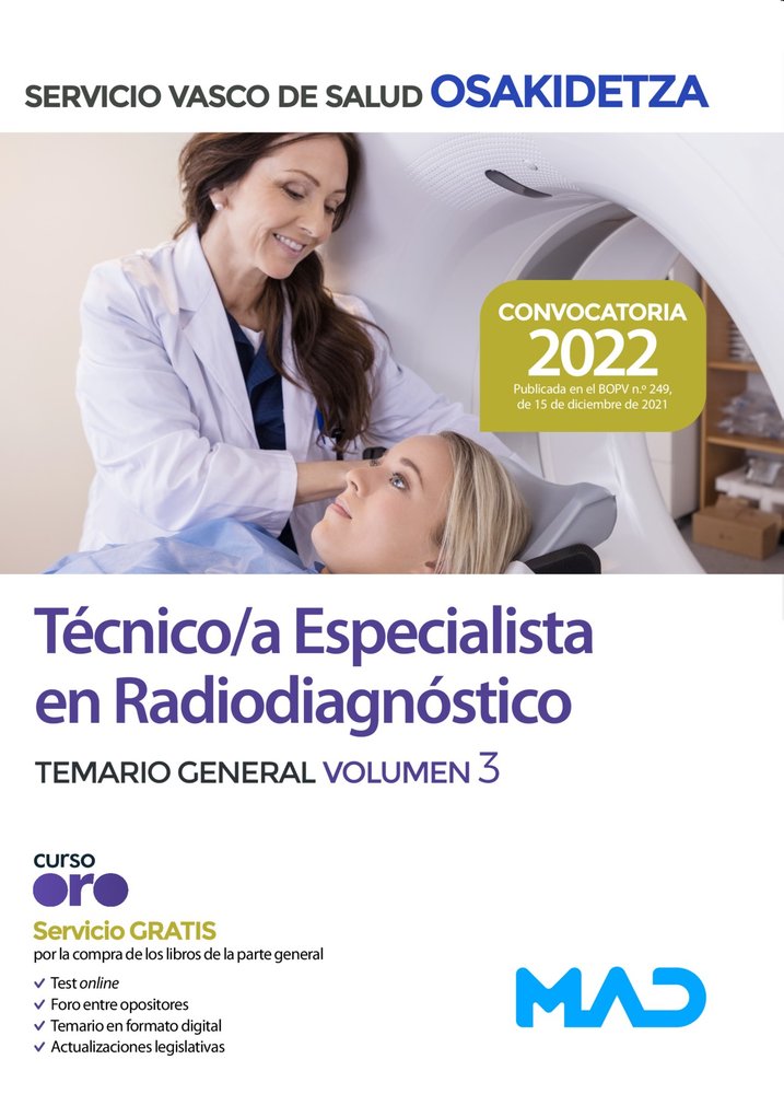 TECNICOS ESPECIALISTAS RADIODIAGNOSTICO SERVICIO VASC, de 7 EDITORES#GIL RAMOS | portada del libro