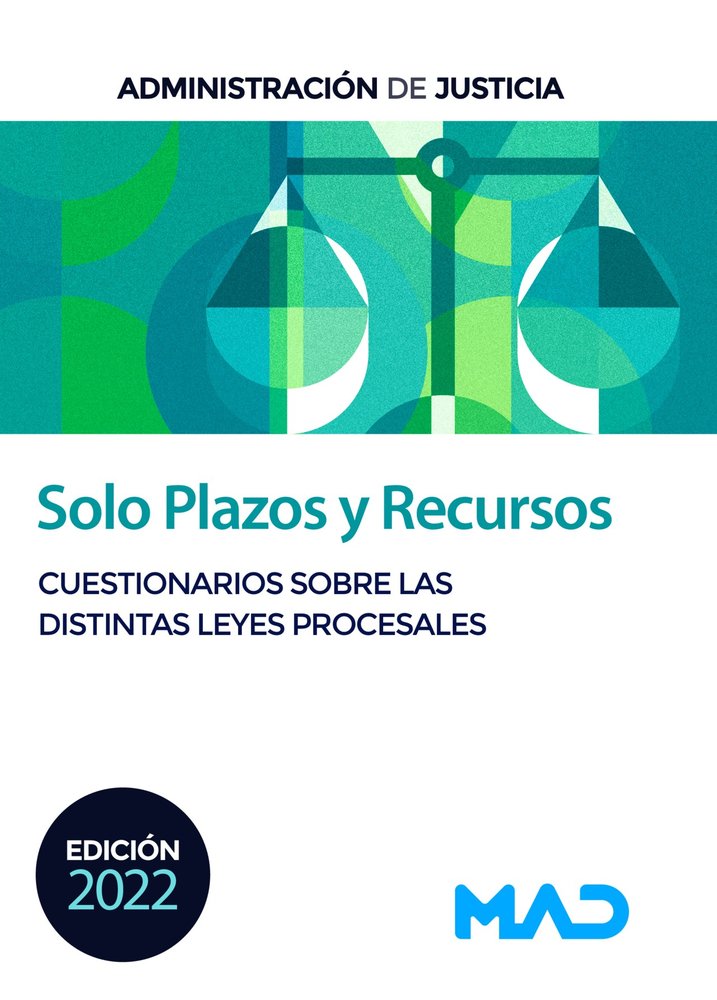 Solo Plazos y Recursos. Cuestionarios sobre las distintas Leyes Procesales, de RODRIGUEZ RIVERA | portada del libro