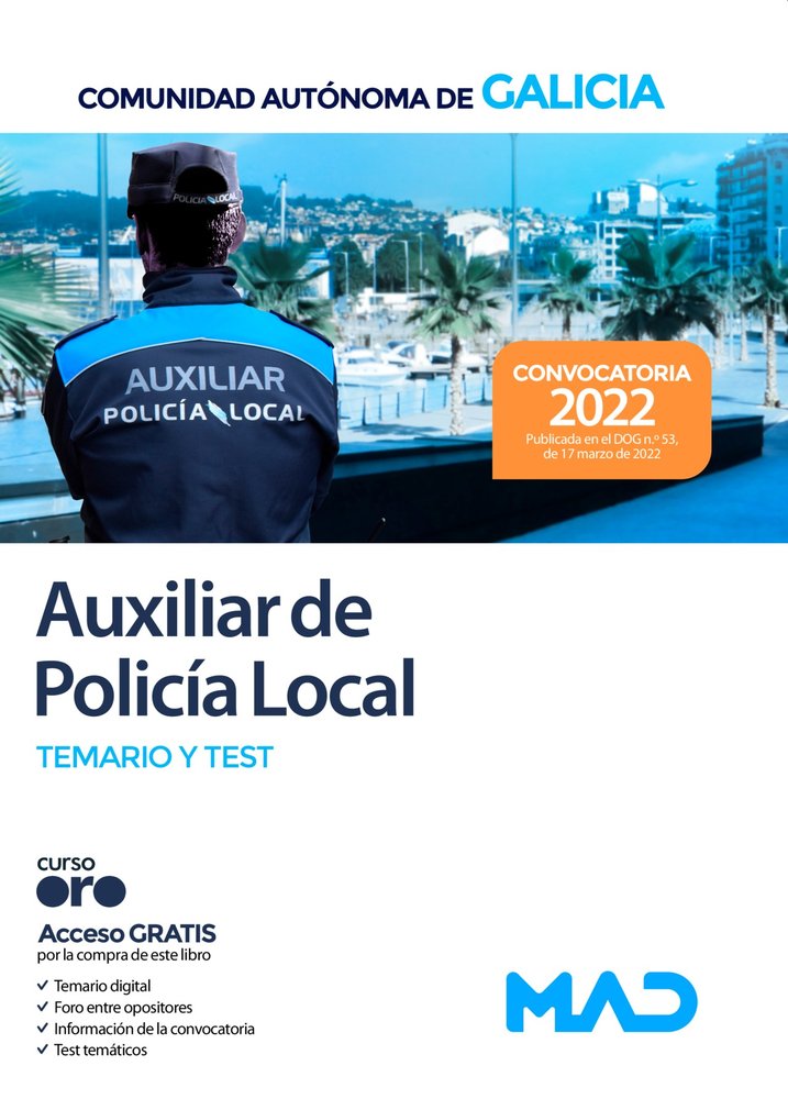 AUXILIAR POLICIA LOCAL COMUNIDAD AUTONOMA DE GAL, de 7 EDITORES#GANCEDO CONS | portada del libro