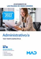 ADMINISTRATIVO/A AYUNTAMIENTO LAS PALMAS GRAN CANA, de Varios autores | portada del libro