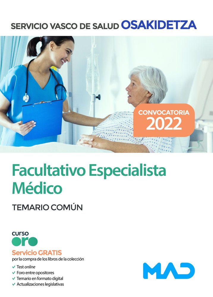 FACULTATIVO ESPECIALISTA MEDICO/A OSAKIDETZA-SERVICIO VAS, de 7 EDITORES#MUÑOZ LABIANO | portada del libro