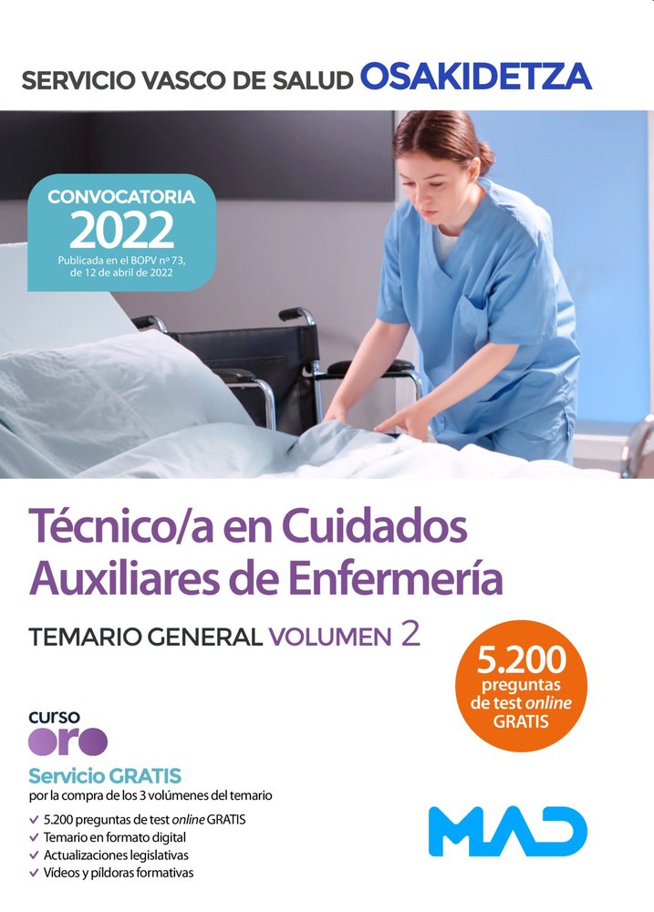 TECNICO/A CUIDADO AUXILIAR ENFERMERIA OSAKIDETZA, de 7 EDITORES#ANIA PALACIO | portada del libro