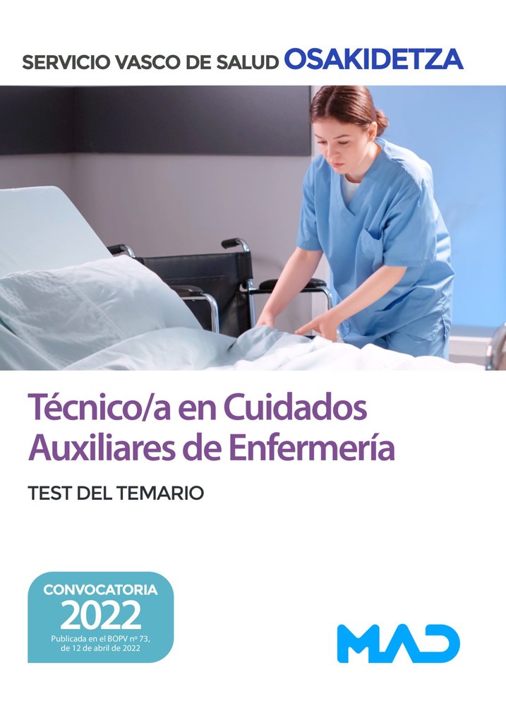 TECNICO/A CUIDADO AUXILIAR ENFERMERIA OSAKIDETZA, de 7 EDITORES#ANIA PALACIO | portada del libro