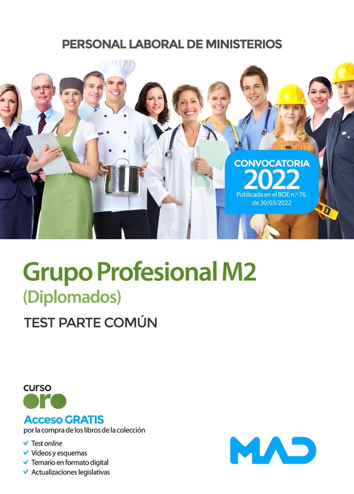 PERSONAL LABORAL MINISTERIOS GRUPO PROFESIONAL M2 (DIPLOM, de 7 EDITORES#GONZALEZ RABANAL | portada del libro