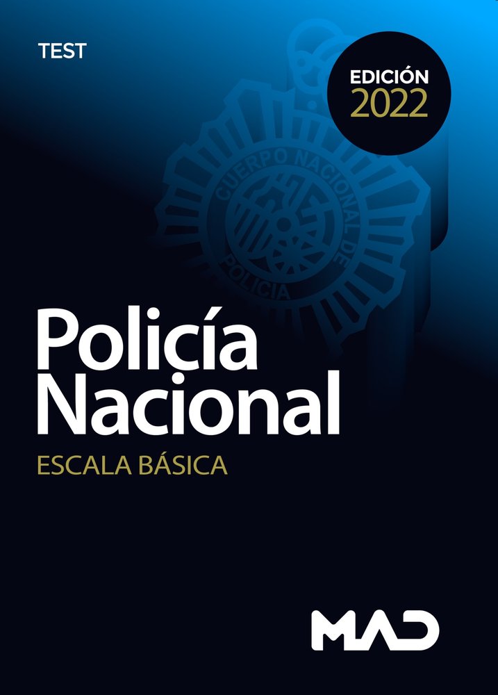 POLICIA NACIONAL ESCALA BASICA TEST, de RODRIGUEZ YERGO, ANTONIO | portada del libro