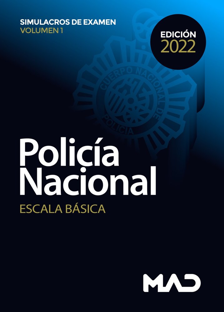 POLICIA NACIONAL ESCALA BASICA SIMULACRO EXAMEN VOLUMEN, de VECINO CASTRO | portada del libro
