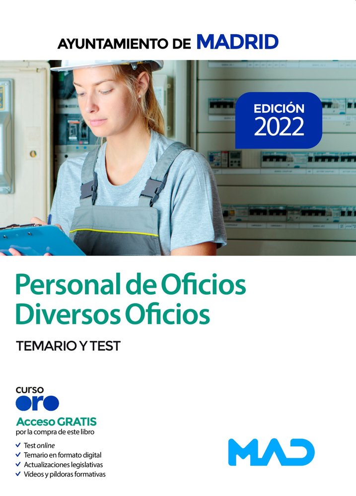 Personal de Oficios Diversos Oficios del Ayuntamiento de Madrid. Temario y Test, de 7 EDITORES | portada del libro