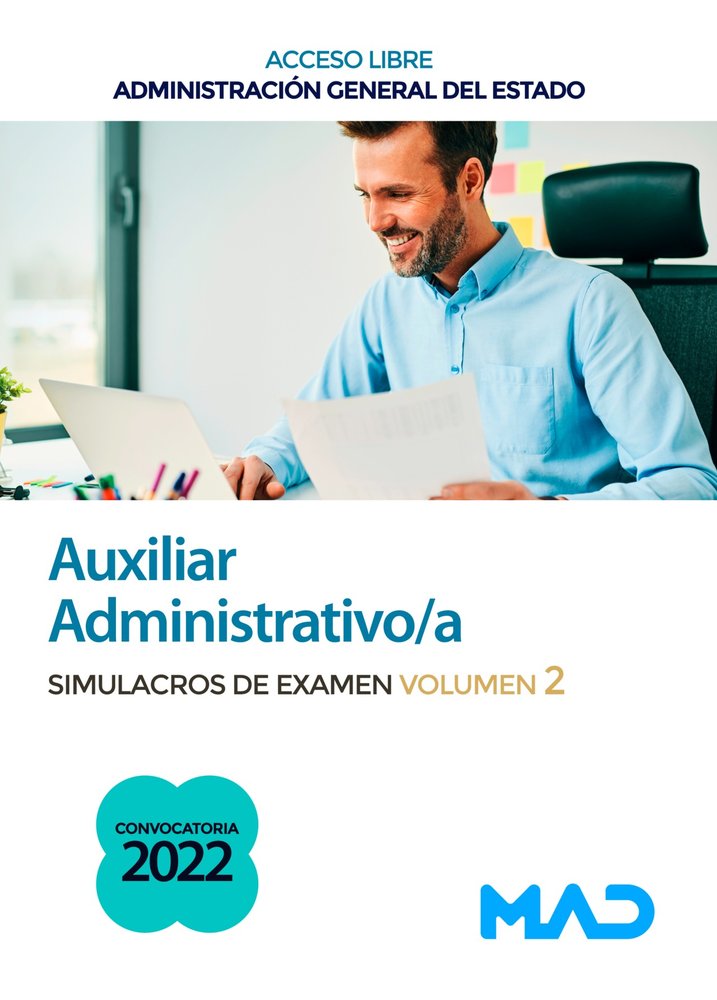AUXILIAR ADMINISTRATIVO ESTADO SIMULACROS 2 | portada del libro
