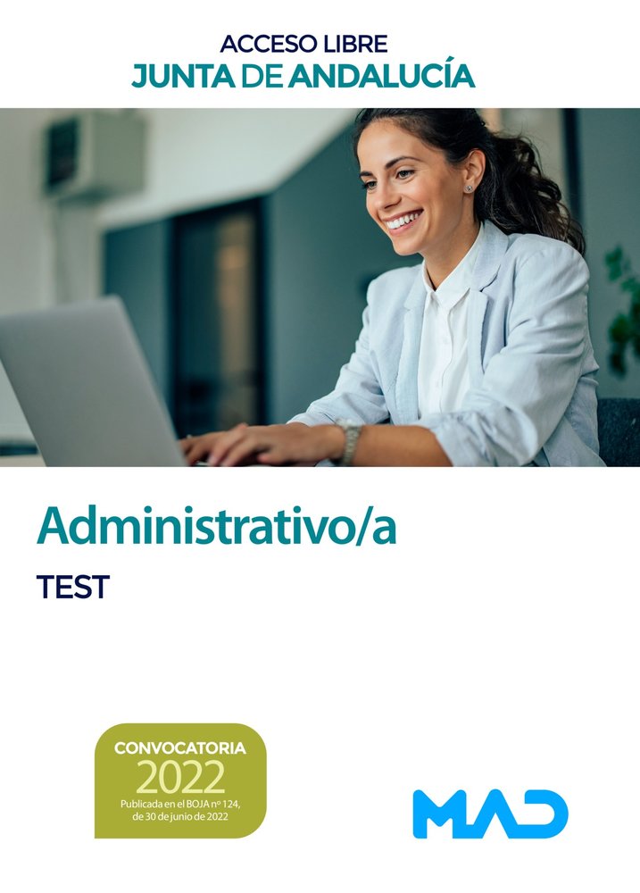 ADMINISTRATIVO TEST JUNTA ANDALUCIA | portada del libro
