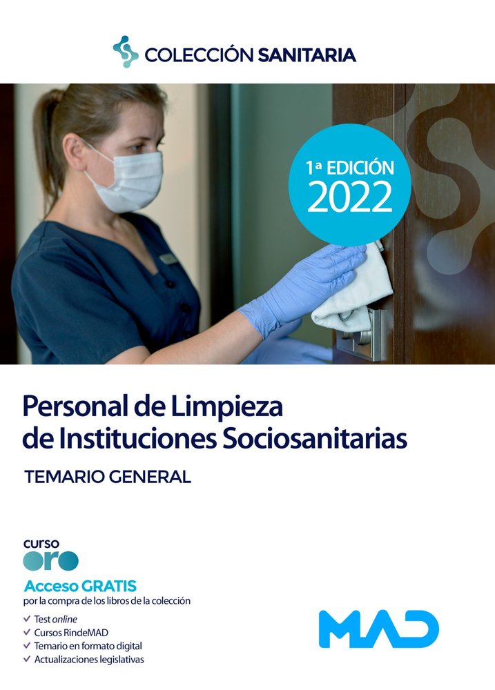 Personal de Limpieza de Instituciones Sociosanitarias. Temario General, de GONZALEZ RABANAL | portada del libro