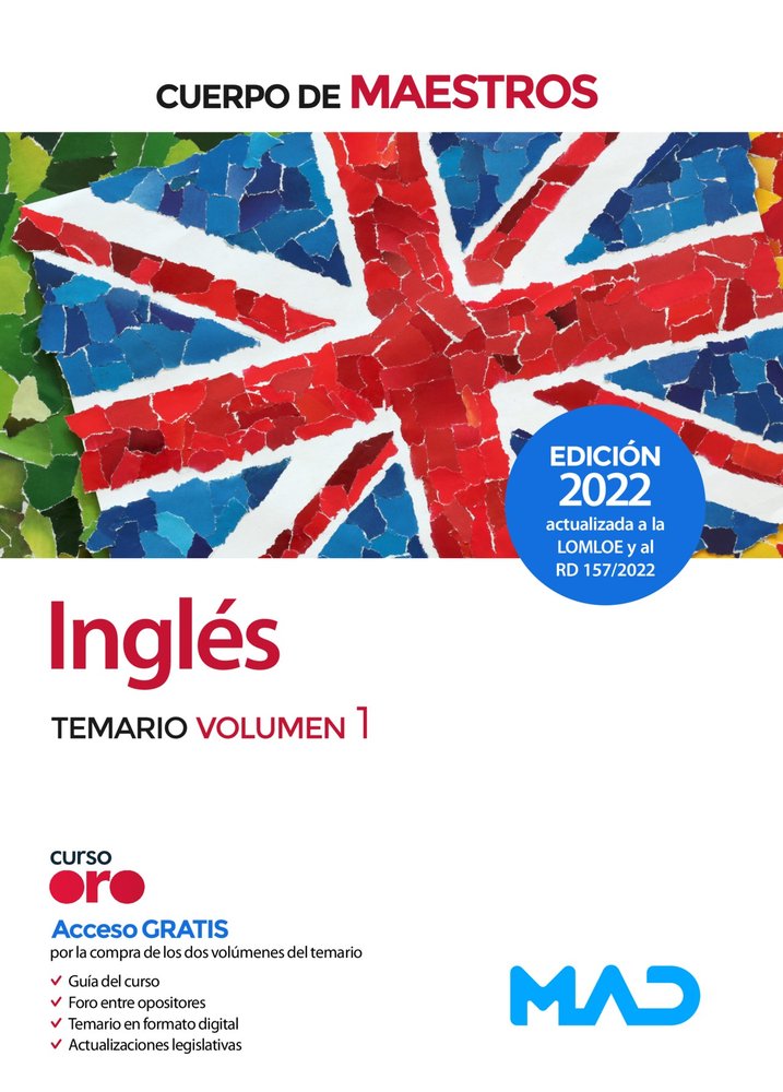 CUERPO MAESTROS INGLES TEMARIO VOLUMEN 1, de GARCIA LUCAS | portada del libro