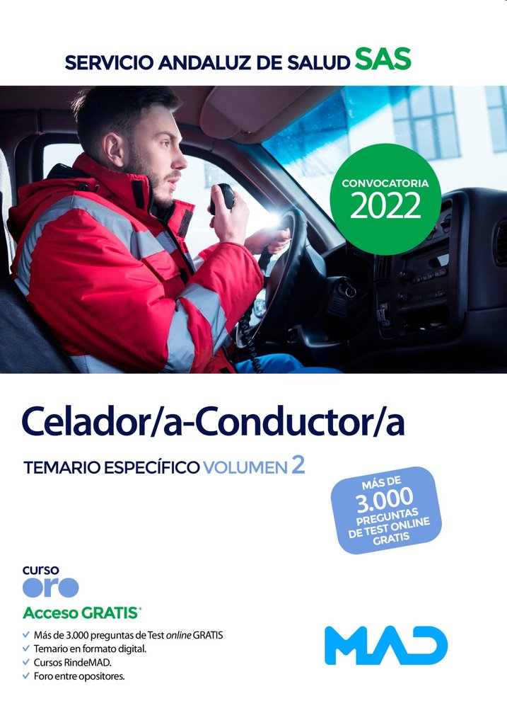 CELADOR CONDUCTOR VOLUMEN 2 DEL SERVICIO ANDALUZ SALUD | portada del libro