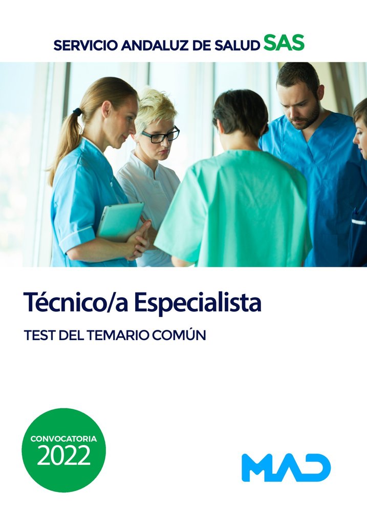 TECNICO/A ESPECIALISTA SERVICIO ANDALUZ SALUD. TEST D, de GOMEZ MARTINEZ | portada del libro