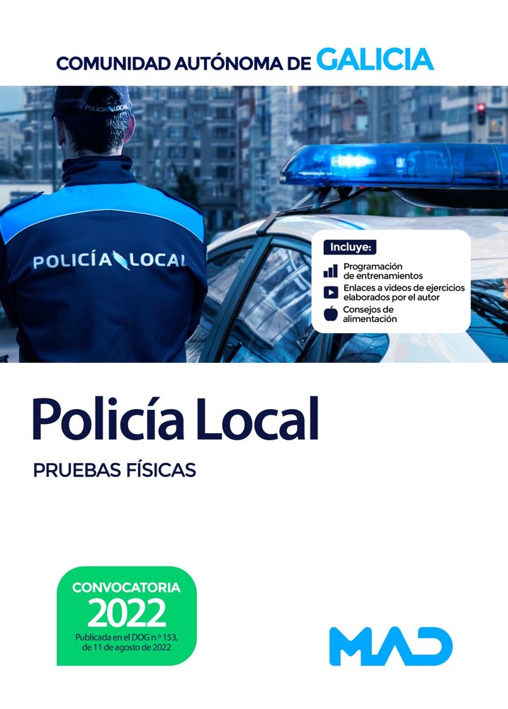 POLICIA LOCAL COMUNIDAD AUTONOMA GALICIA PRUEBAS F, de SOTELINO LOPEZ | portada del libro