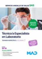 TECNICOS ESP DE LABORATORIO SERVICIO ANDALUZ SALUD VOL 2, de Varios autores | portada del libro