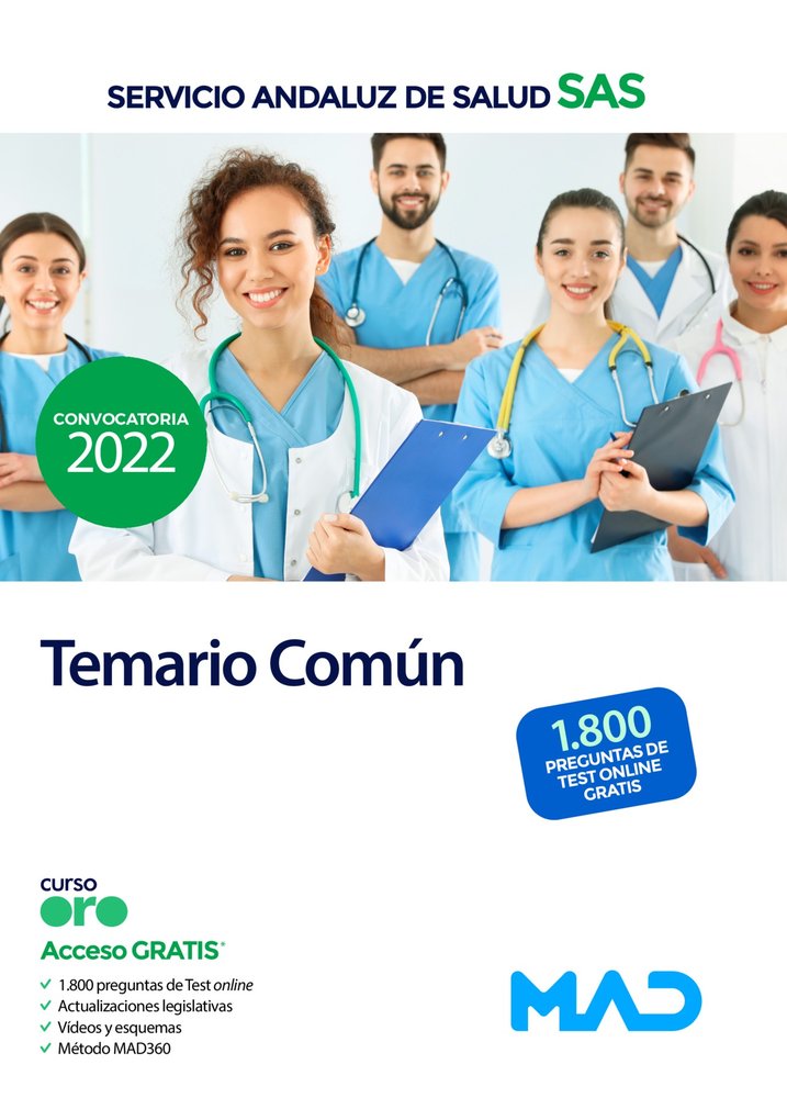 TEMARIO COMUN SERVICIO ANDALUZ SALUD, de GOMEZ MARTINEZ | portada del libro