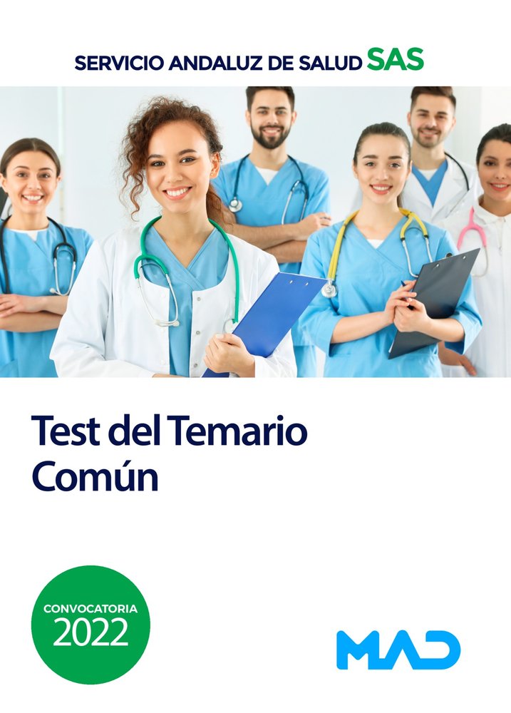 TEST TEMARIO COMUN SERVICIO ANDALUZ SALUD, de GOMEZ MARTINEZ, DOMINGO | portada del libro