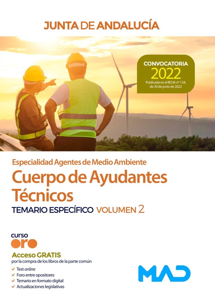 CUERPO AYUDANTE TECNICO ESPECIALIDAD AGENTE MEDIO AMB VOL 2 | portada del libro