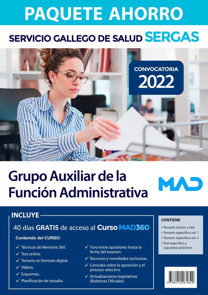 PAQUETE AHORRO AUXILIAR FUNCION ADMINISTRATIVA | portada del libro