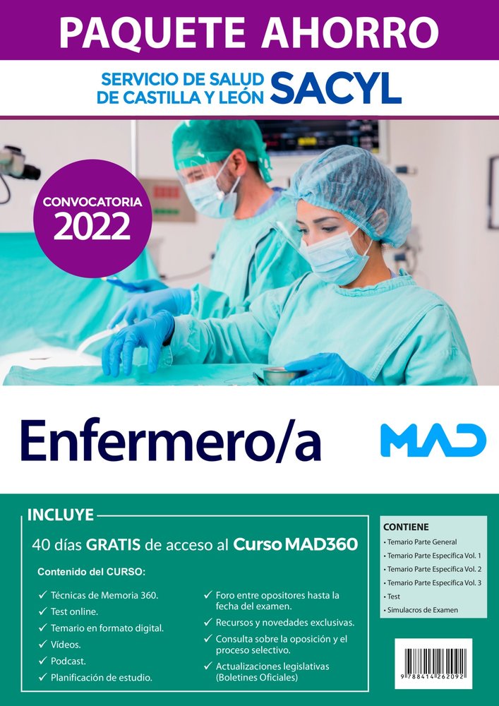 PAQUETE AHORRO ENFERMERO/A SERVICIO SALUD DE CASTILLA, de SALAMANCA CRIADO | portada del libro