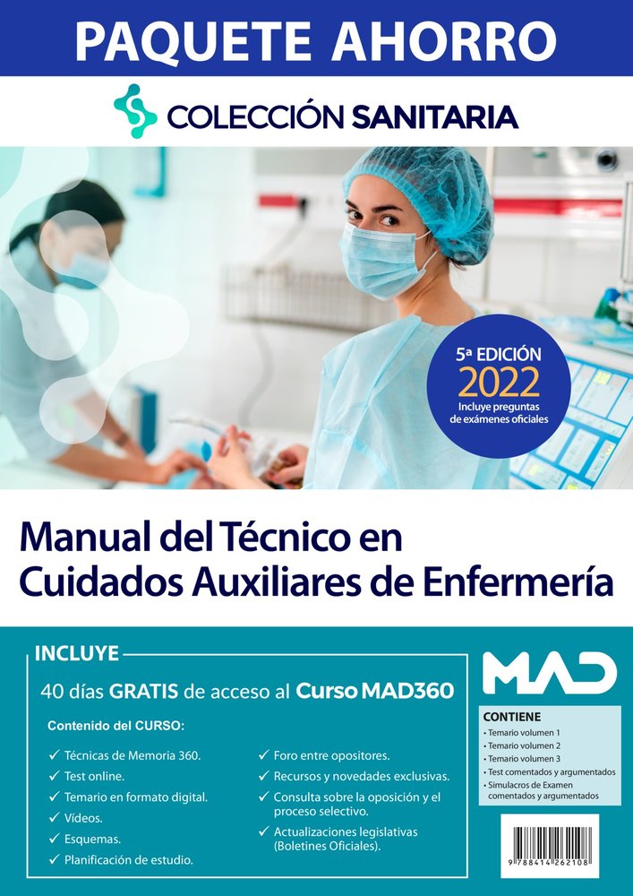PAQUETE AHORRO MANUAL TECNICO/A CUIDADO AUXILIAR D, de GONZALEZ RABANAL | portada del libro