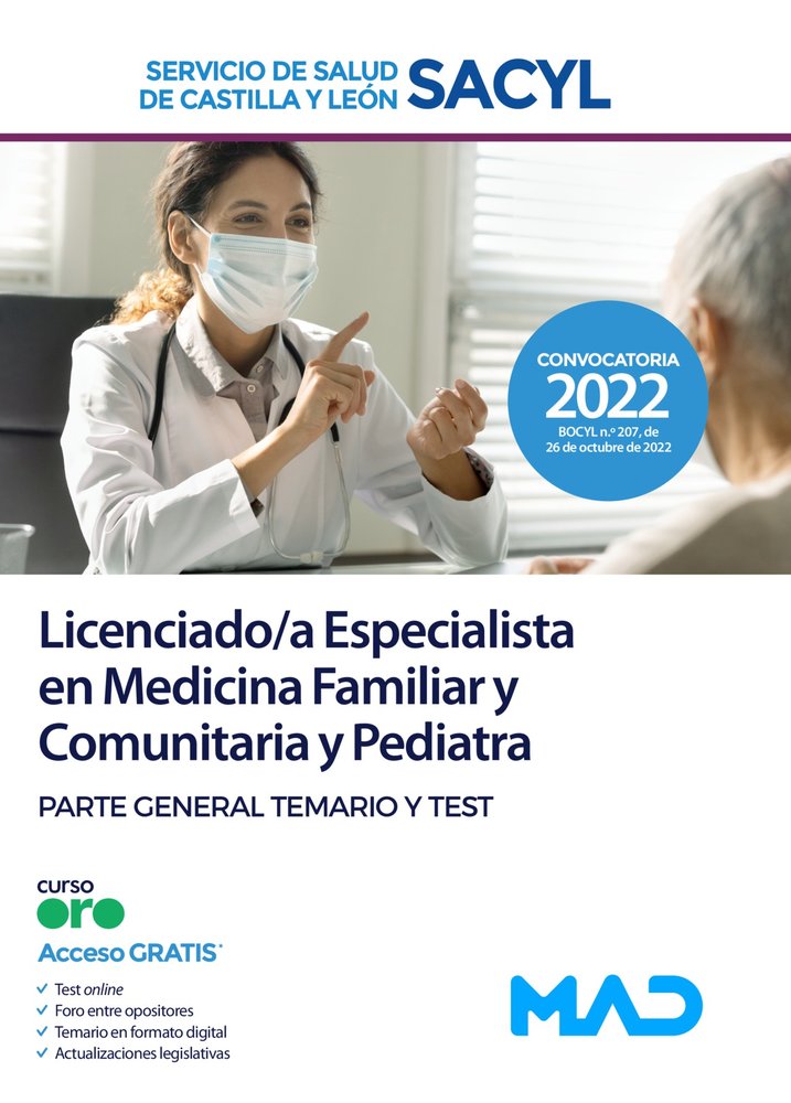 Licenciado/a Especialista en Medicina Familiar y Comunitaria y Pediatra del Servicio de Salud de Cas | portada del libro