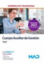 AUXILIAR GESTION VALENCIANA TEST, de Varios autores | portada del libro