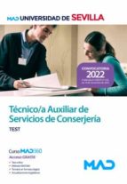 TECNICO AUXILIAR CONSERJERIA TEST UNIVERIDAD SEVILLA, de Varios autores | portada del libro