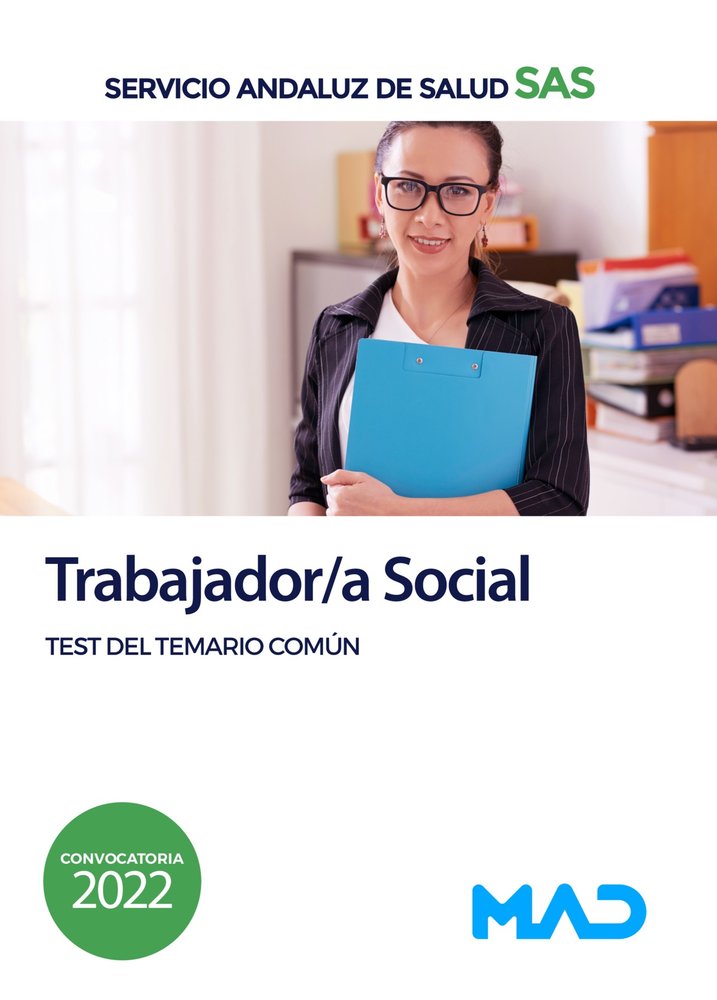TRABAJADOR/A SOCIAL SERVICIO ANDALUZ SALUD. TEST DEL, de GOMEZ MARTINEZ | portada del libro