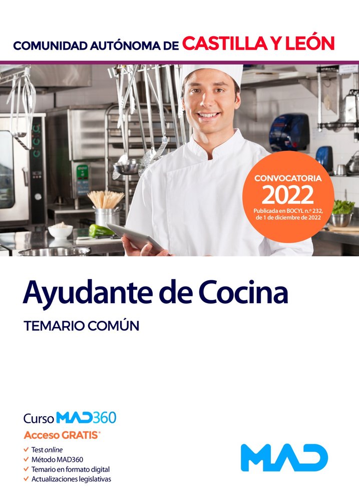 AYUDANTE DE COCINA COMUN CASTILLA LEON | portada del libro