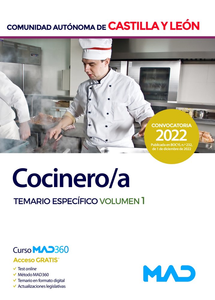 COCINERO ADMINISTRACION COMUNIDAD CASTILLA Y LEON, de 7 EDITORES | portada del libro
