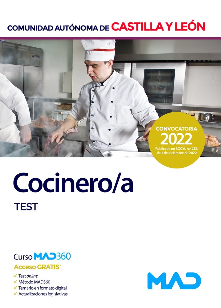 COCINERO ADMINISTRACION COMUNIDAD CASTILLA Y, de SALAMANCA CRIADO | portada del libro