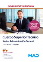 CUERPO SUPERIOR TECNICO TEST GENERALITAT VALENCIA, de Varios autores | portada del libro