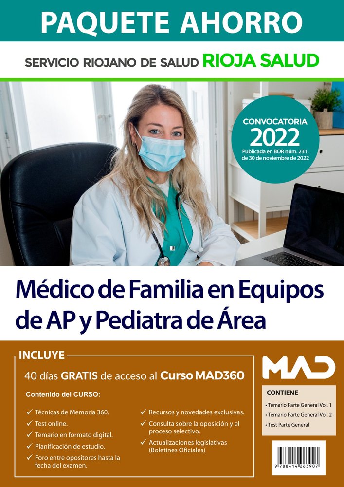 PAQUETE AHORRO MEDICO FAMILIA EQUIPOS AP Y PEDIATRA AREA, de ROJO FRANCO | portada del libro